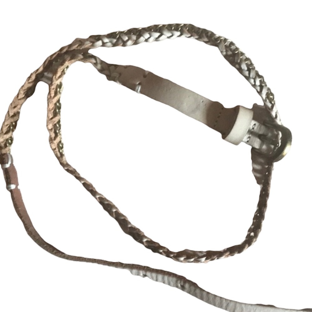 Linea  Pelle Vintage leather & chain Belt